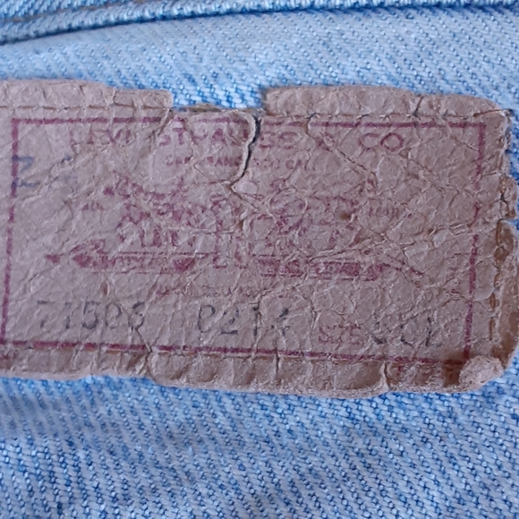 Vtg, Levi Strauss Lot#71526-0214, USA Size 50 Trucker Style - Picture 5 of 16